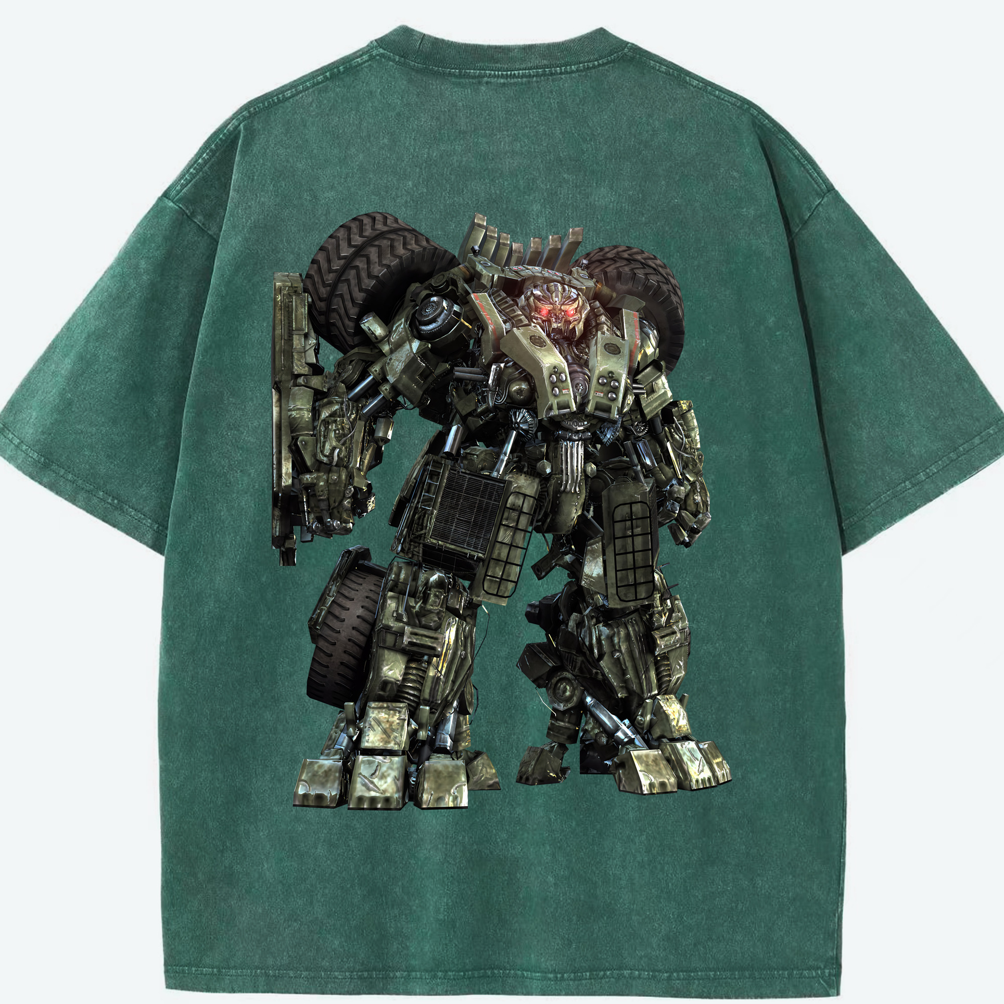 （画像用） Transformers トランスフォーマー 綿100% ヴィンテージ風 半袖Tシャツ（背面プリント）